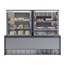 Vitrine Neutra/Fria Evaporador Vidro Reto GRNA140R Inox Gelopar 110V