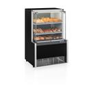 Vitrine Quente Aurora com bandejas MEQA075R Preto Gelopar 220v