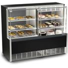 Vitrine Quente e Fria Aurora Evaporador GQEA140R Preto 220V Gelopar