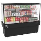 Vitrine Refrigerada 1,45m Ar Forçado Confeitaria Vanguard Plus CVPRAF-1450 Preta Refrimate - Tampo Aproveitável e LED
