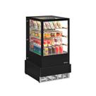 Vitrine Refrigerada Ar Forçado Gger-070 Pr Vidro Reto Sem Bandeja 220V - Gelopar