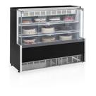 Vitrine Refrigerada Confeitaria Dupla Função Aurora GPEA140R Preto Gelopar 220v