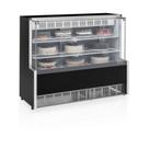 Vitrine Refrigerada Gelopar Dupla Função 1,40M Preto Vidro Reto GPEA-140R PR 220v