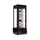 Vitrine Refrigerada para Bolos GEVG-075 PR Gelopar- C/ Sistema Giratório Frost Free e Iluminação Led Perimetral Temperatura -2C A +10C