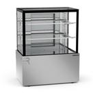 Vitrine Seca 1,00 Metro 2 Prateleiras Titanium Premium Inox VTPRS1000 2P 220V Refrimate