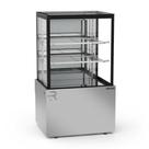 Vitrine Seca 75 cm 2 Prateleiras Titanium Premium Inox VTPRS750 2P 220V - Refrimate