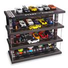 Vitrine Waivvy de 4 níveis com LED para carrinhos de brinquedo, 40 vagas