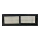 Vitrô 2 Folhas 40x120 Alumínio Preto Linha Suprema Móvel