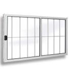 Vitro 2 Folhas C/GRADE 1.00x1.20 Branco L.18 Modular
