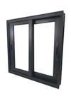 Vitrô 2 Folhas Correr 60x60cm em Alumínio Preto Linha 25 Premium Vidro Incolor
