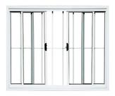 vitro 4 folha 100x150 C/Grade Branco Linha Econômica