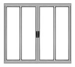 Vitro 4 Folhas 100x120 S/Grade Brilhante