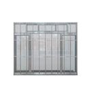 Vitro 4 folhas com bandeira e grade total Linha Brilhante Normatizada:1.00 X 1.00