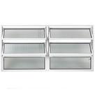 Vitrô Basculante 060x150cm 2 Seção Branco - FACCE