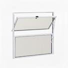 Vitro Basculante 50x50 Branco Janela Canelada Banheiro Vitro Basculante 50x50 Branco Janela Canelada Banheiro