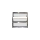 Vitro Basculante 60x40 Alumínio Brilhante Linha 25