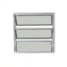 Vitro basculante 60x60 1 secao aluminio brilhante