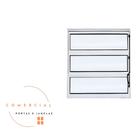 VITRO BASCULANTE BRANCO ALUMINIO 14mm VIDRO JATEADO