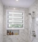 Vitro Basculante de Alumínio Branco 80x40 Linha 25 Jade