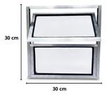 Vitro Basculante Janela 30x30 Banheiro Aluminio Vidro Liso Vitro Basculante Janela 30x30 Banheiro Aluminio Vidro Liso