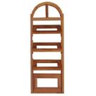 Vitrô Capelinha Basculante de Madeira Imbuia em Arco 45 X 1,40 Rodam