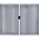 Vitro de Alumínio 4 Folhas 1,00 X 1,80 Sem Grade Cor Branco Linha All Modular