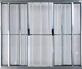 Vitro de Alumínio 4 Folhas 1,20 X 1,50 Com Grade Cor Brilhante Linha All Modular