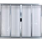 Vitro de Alumínio 4 Folhas 1,20 X 1,80 Sem Grade Cor Brilhante Linha All Modular