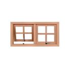 Vitrô Maximar Madeira 2 Seções Eucalipto Esel 60x98x12cm