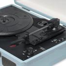 Vitrola Raveo Sonetto Ocean Azul Retro 10w Bivolt Toca Disco Azul 127/220v