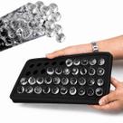 Vittak Forma De Gelo Silicone Mini Esferas 40 Furos Bolinhas Drinks Bar Whisky