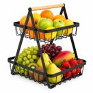 Vittak Fruteira de Mesa Dupla Aramada para Frutas e Legumes em Aço Resistente