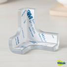 Vittak Kit 10 Protetores de Quina em T para Segurança de Bebês e Idosos em Móveis