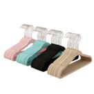 Vittak Kit 50 Cabide Veludo Infantil Antideslizante Premium Slim Macio Bege Rosa Azul Preto