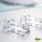 Vittak Kit Clip Organizador De Cabos Mesa Fixador Adesivo Fios Parede Silicone Transparente
