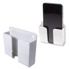 Vittak Kit Suporte de Parede Adesivo Universal para Celular e Controle Organizador Multiuso Branco