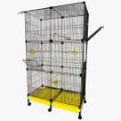Viveiro Multi-Pássaros Bragança Grand Space Calopsitas Aves Cor:Amarelo