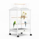 Viveiro Para Aves Grande Completo Com Rodinhas Ideal Calopsita Periquito Canário Branco