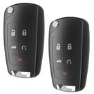 VOFONO Flip Chevy Key Fob Remote Start, 5 botões, preto