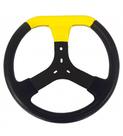 Volante De Kart 350 mm Silver Amarelo Universal Birel Mega Mini Outros