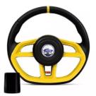 Volante Esportivo Escort Hobby 1987 1992 Apollo 1990 1992 Golf Gti Ford tampa acionador de buzina + Cubo