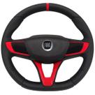 Volante Esportivo Fiat Fiorino 2001 até 2013 Logo Preto + Cubo