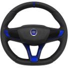 Volante Esportivo Fiat Uno 2001 a 2013 Logo Azul + Cubo Volante Esportivo Fiat Uno 2001 a 2013 Logo Azul + Cubo