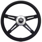 Volante Esportivo Lotse Four Preto Black Com Cubo Adaptador Volante Esportivo Lotse Four Preto Black Com Cubo Adaptador