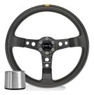 Volante Esportivo Lowv Sniper GR5 Couro Preto Tarja Amarela 6 Furos Volante Esportivo Lowv Sniper GR5 Couro Preto Tarja Amarela 6 Furos