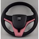 Volante Esportivo Rosa Para Fiat Uno Fire 2002 em Diante Com o Cubo