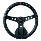 Volante esportivo Sniper preto aliviado com botões