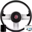 Volante Esportivo Uno 83-94 Elba 85-94 Premio 85-94 Buzina Na Seta Rallye Fiat + Cubo C Tampa E Logo