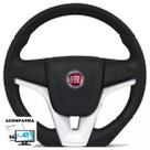 Volante Esportivo Uno 95-01 Elba 95-96 Fiorino 95-01 Buzina Central Camaro Fiat Tempra + Cubo E Logo