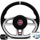 Volante Esportivo Uno 95-01 Elba 95-96 Fiorino 95-01 Buzina Central Gti Fiat Tempra + Cubo e logo